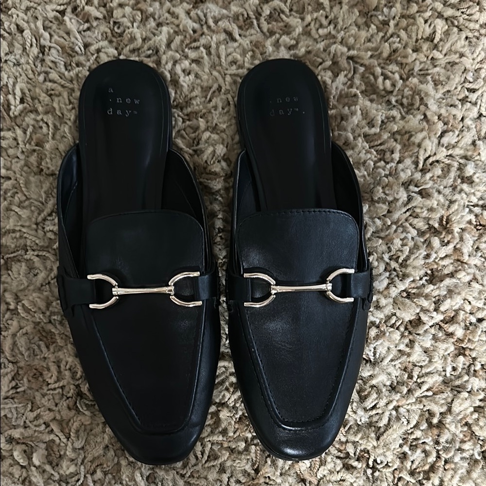 A New Day Women's Black Loafers